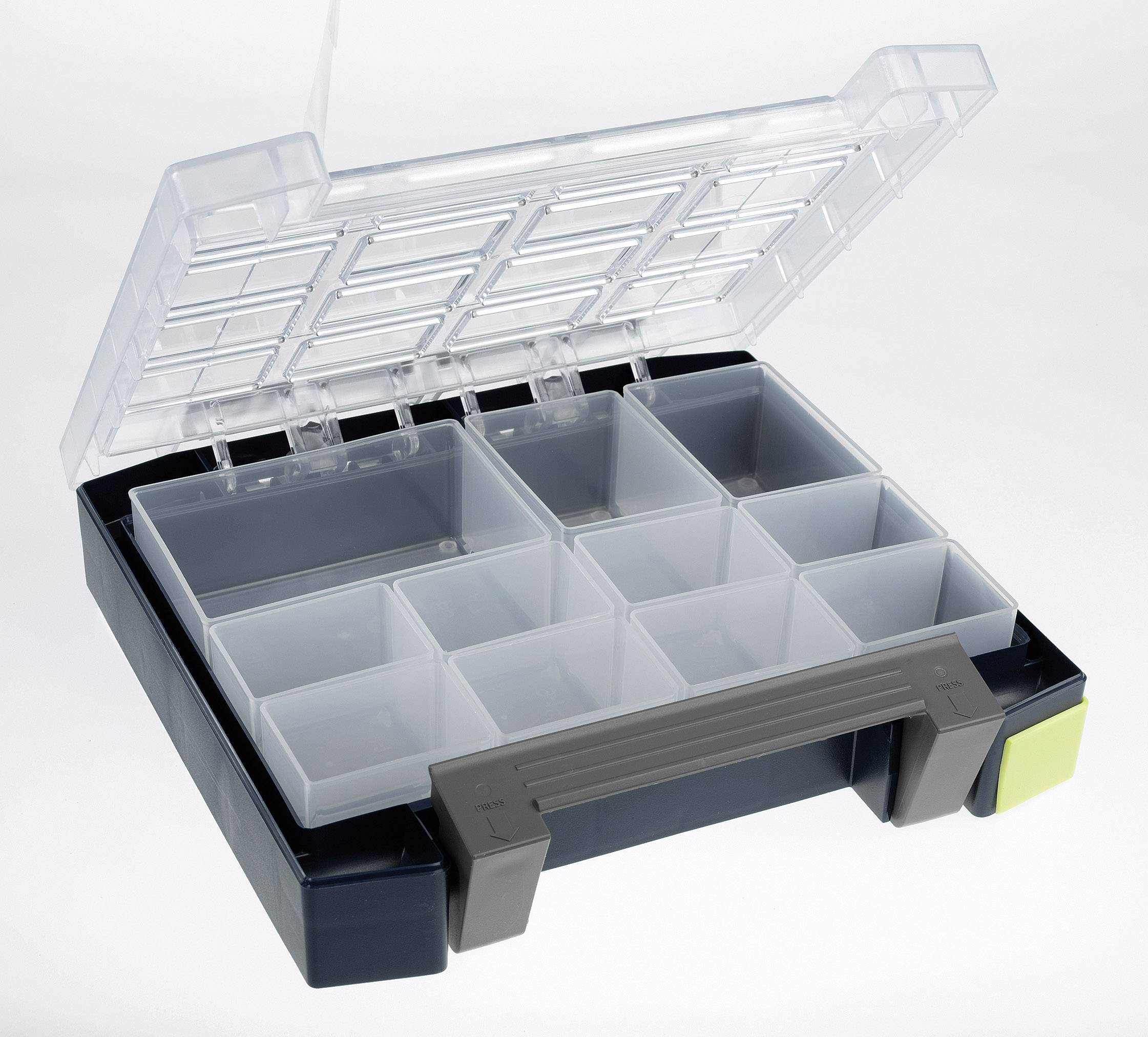 Raaco Boxxser 55 4x4-11 Sortimentskoffer (B x H x T) 241 x 55 x 225 mm Anzahl Fächer: 11