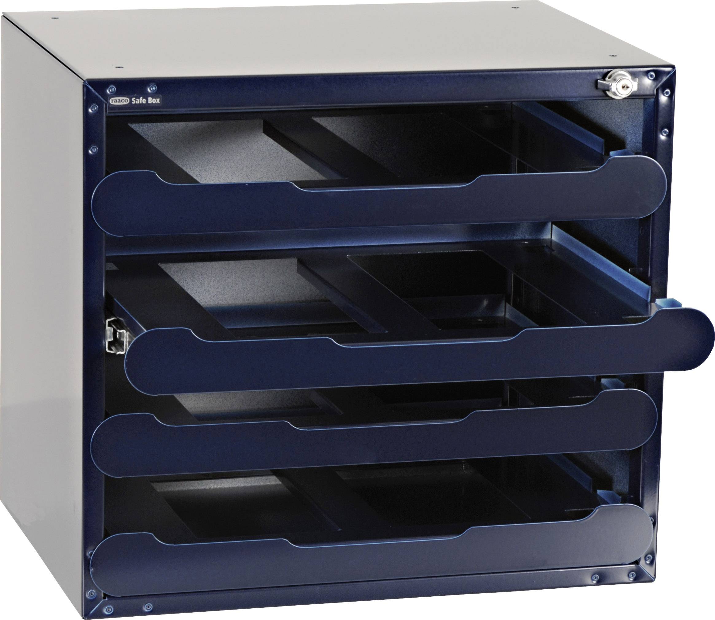 Raaco SafeBox 55 Schubladenschrank (B x H x T) 451 x 403 x 330mm Anzahl Fächer: 4 Inhalt 1St.