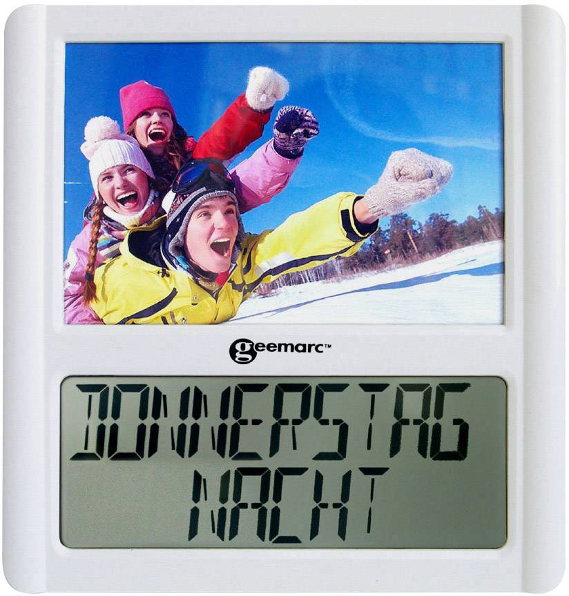 Geemarc VISO5_WH_VDE Funk Tischuhr Weiß