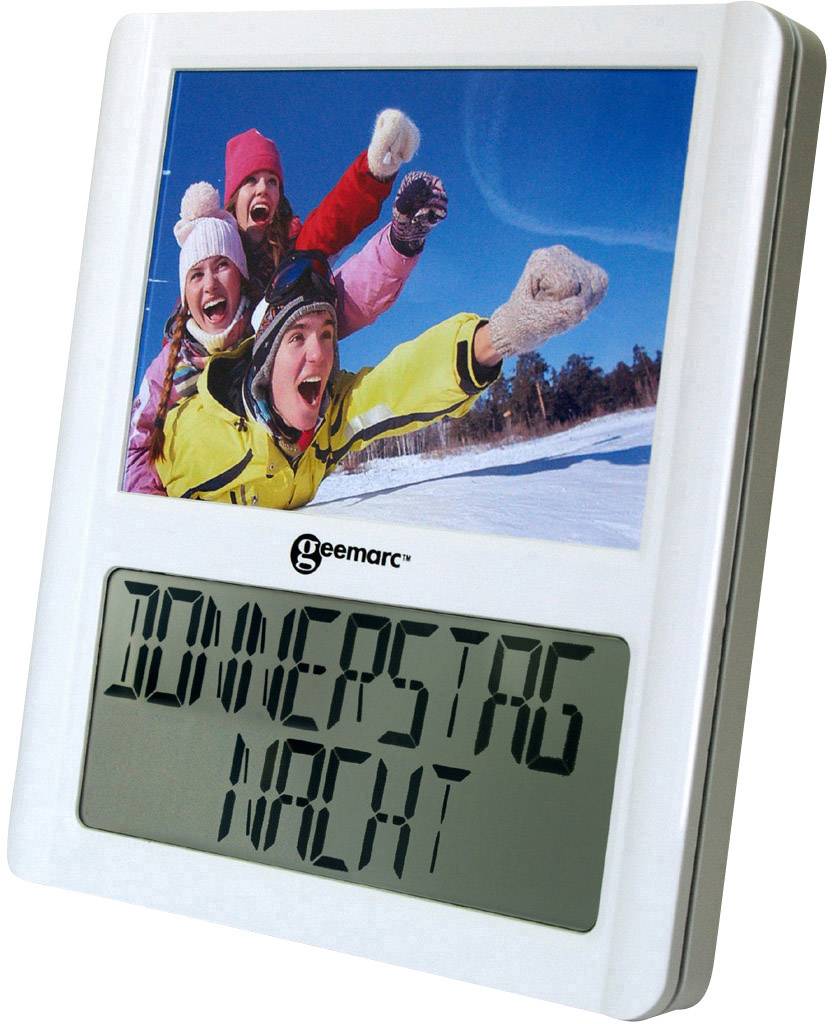 Geemarc VISO5_WH_VDE Funk Tischuhr Weiß