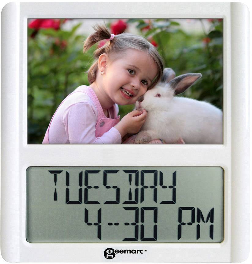 Geemarc VISO5_WH_VDE Funk Tischuhr Weiß