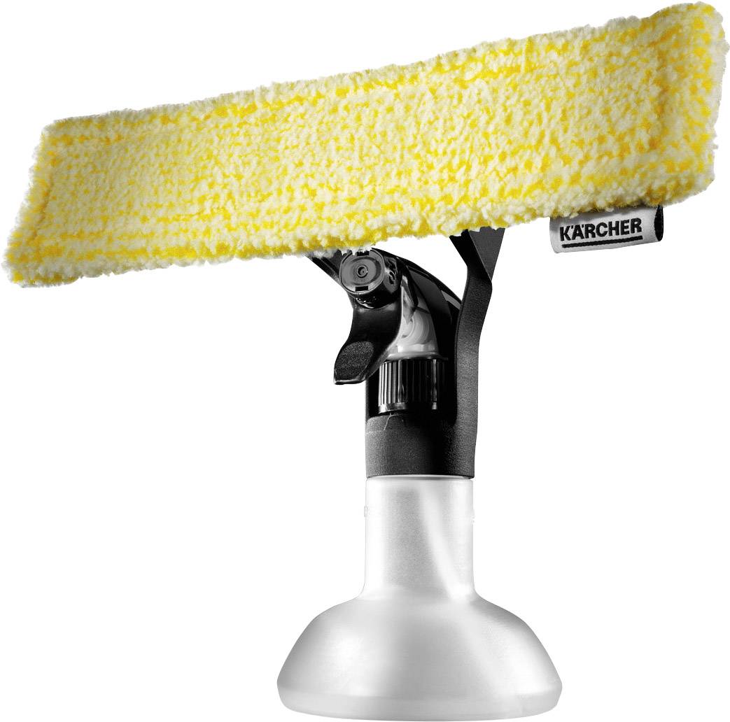 Kärcher Home & Garden Sprühflaschen-Set Extra Fenstersauger Zubehör Weiß, Schwarz