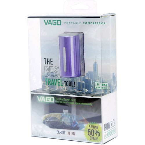 VAGO TVD1-Purple Vakuumierer für Kleidungsstücke 1 St. Violett