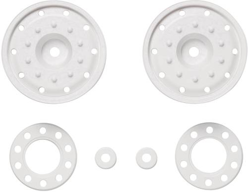 1:14 LKW Felgen 30 mm Kunststoff Euro-Optik Weiß 2 St.