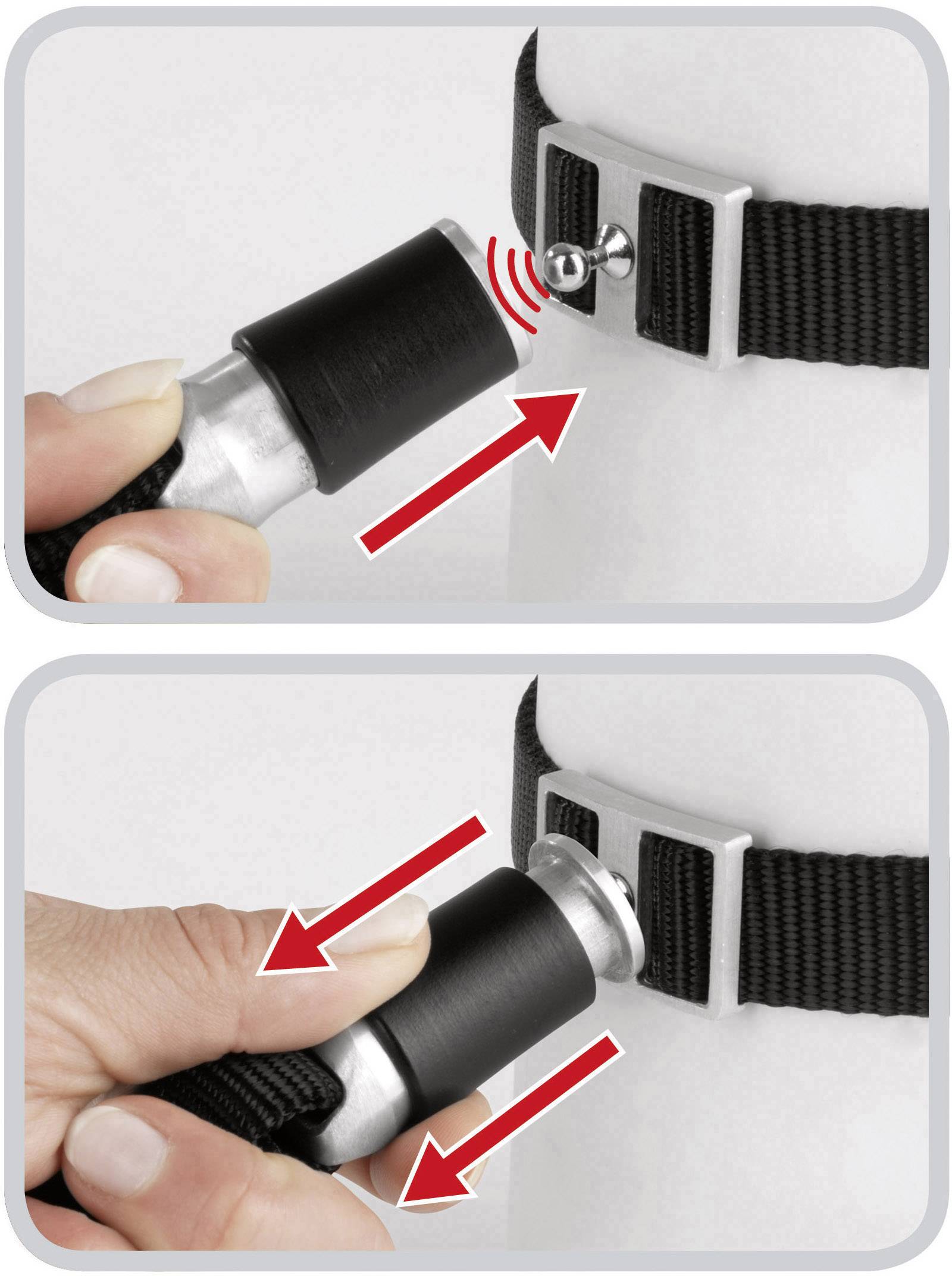 Hundeleine mit Halsband GoLeyGo Schwarz Kleider-Größe L 1 St.