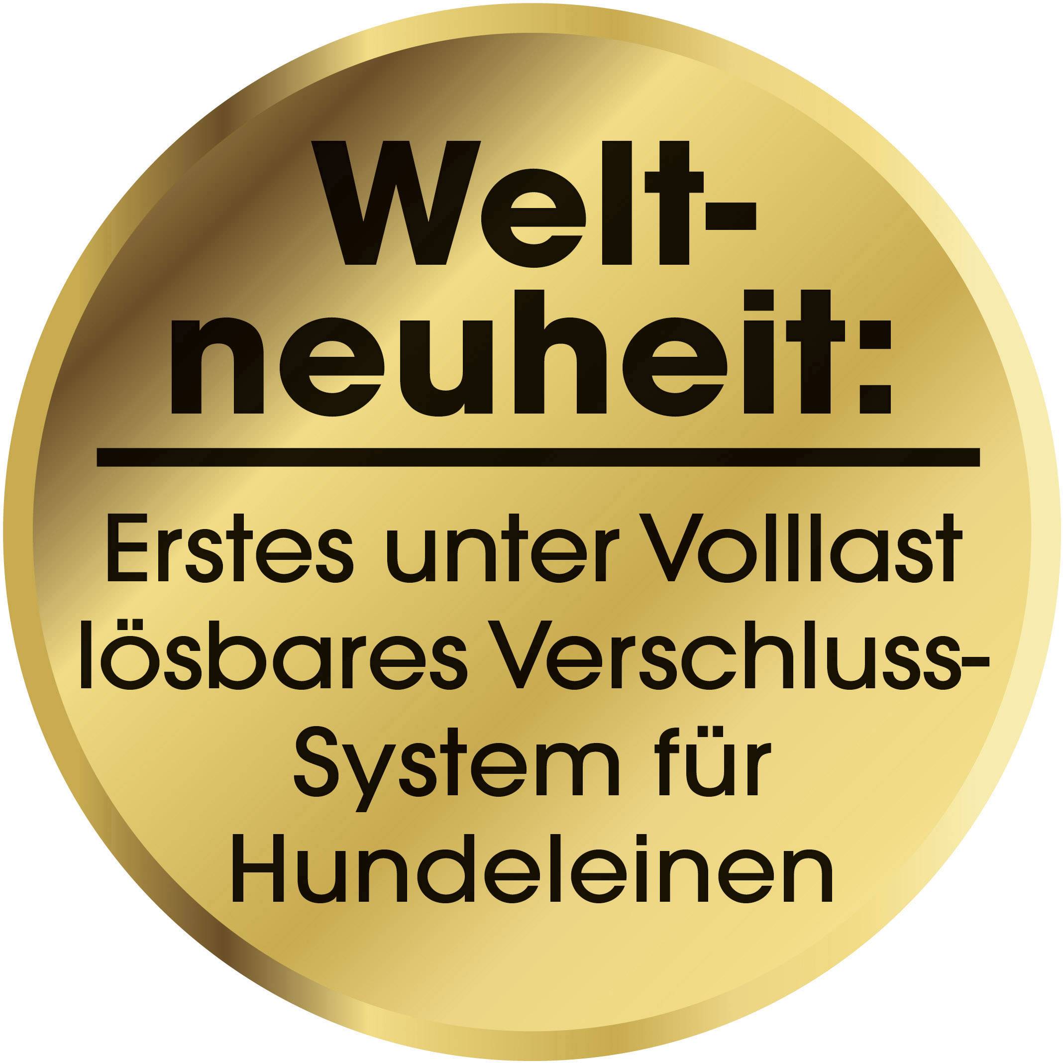 Hundeleine mit Halsband GoLeyGo Schwarz Kleider-Größe L 1 St.