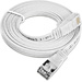 Slim Wirewin PKW-STP-SLIM-KAT6 0.25 WS RJ45 Câble réseau, câble patch CAT 6 U/FTP 0.25 m blanc plat 1 pc(s)