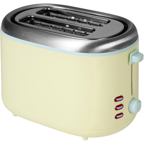 TKG Team Kalorik TKG TO 1021 VT Toaster mit Brötchenaufsatz Vintage-Weiß
