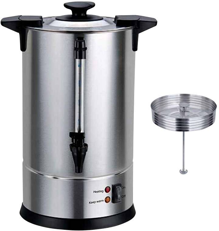 TKG Team Kalorik PRO CM 46559 Kaffee-/Teemaschine Edelstahl Fassungsvermögen Tassen=110 mit Heißwasserauslass, Warmhaltefunktion