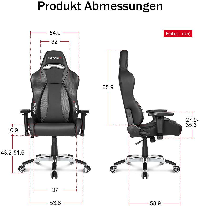 AKRACING Master Premium Gaming-Stuhl Carbon