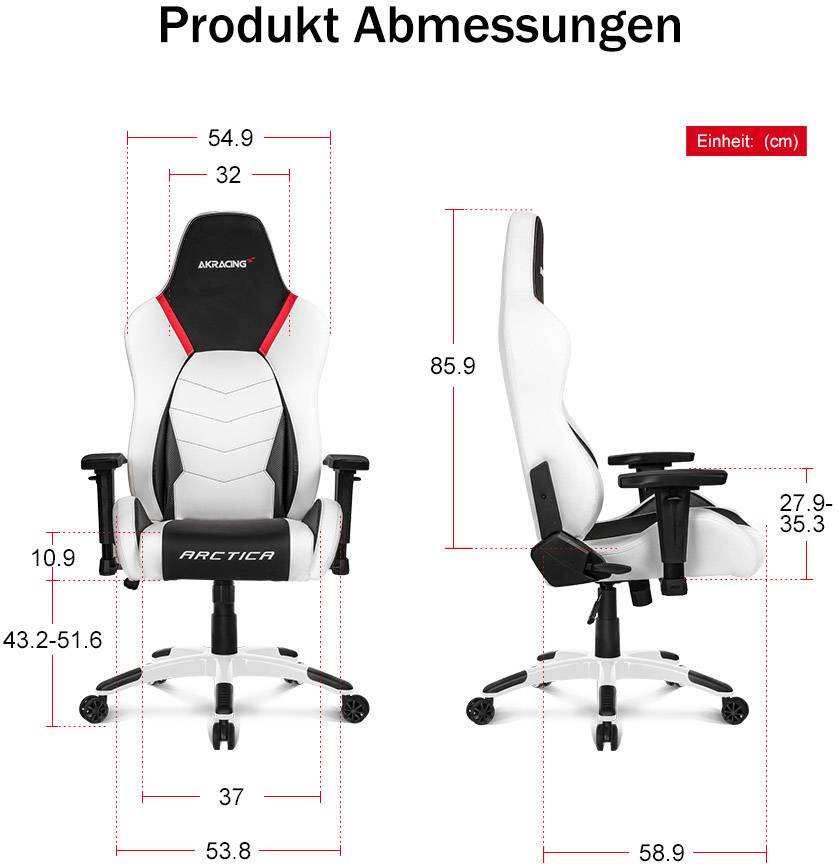 AKRACING Master Premium Gaming-Stuhl Arktik Weiß