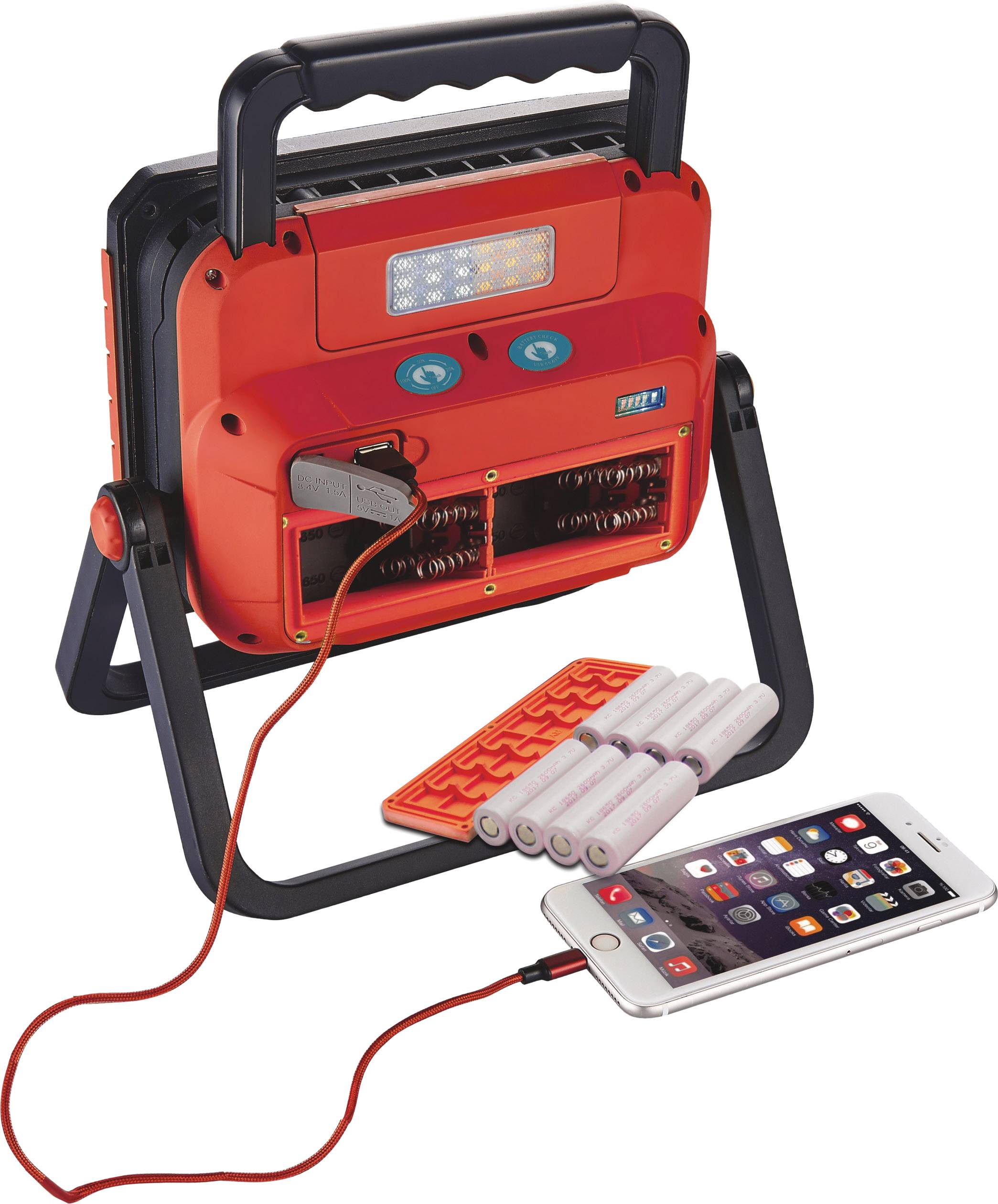 Megatron MT69051 Helfa XL LED Arbeitsleuchte akkubetrieben 30 W 3000 lm