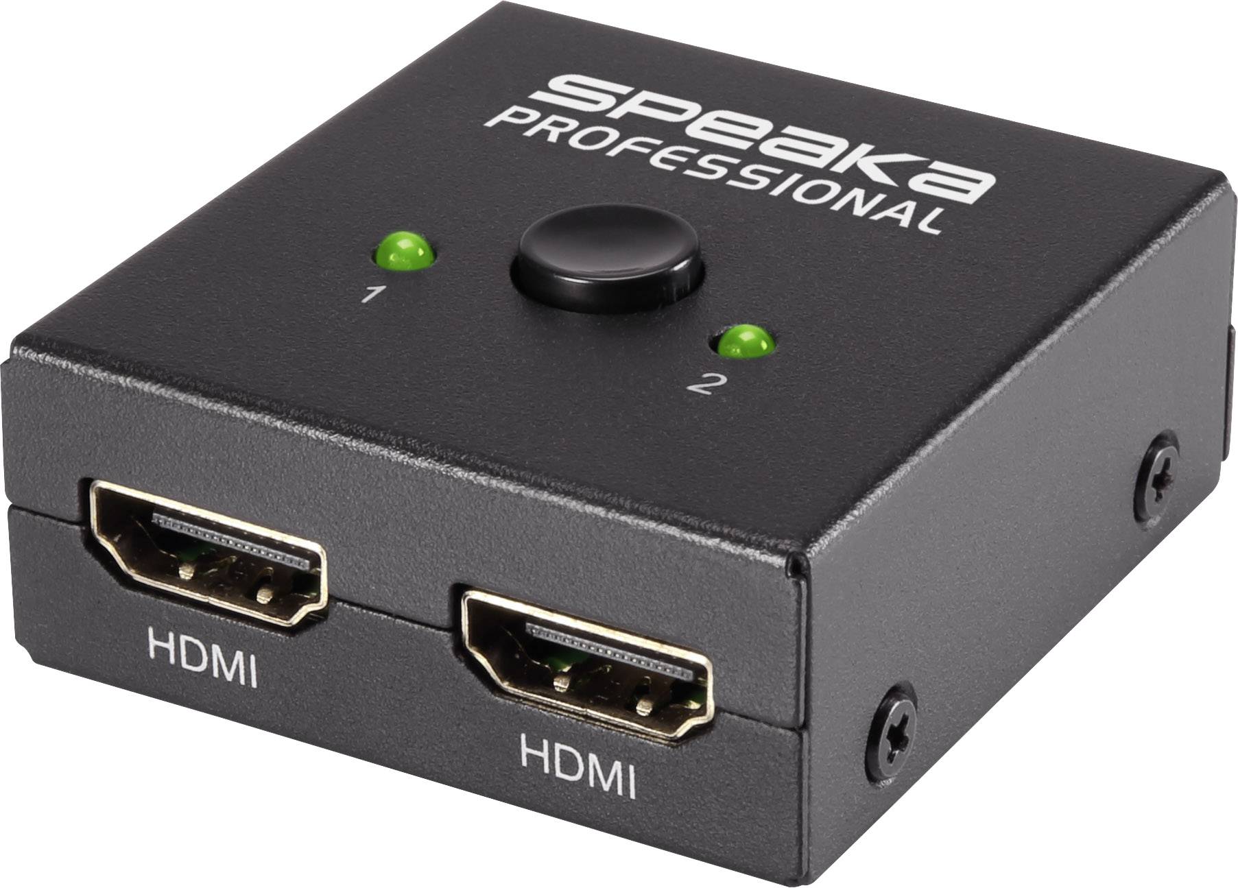 SpeaKa Professional SP-7141056 2 Port HDMI-Switch UHD 4K @ 60 Hz