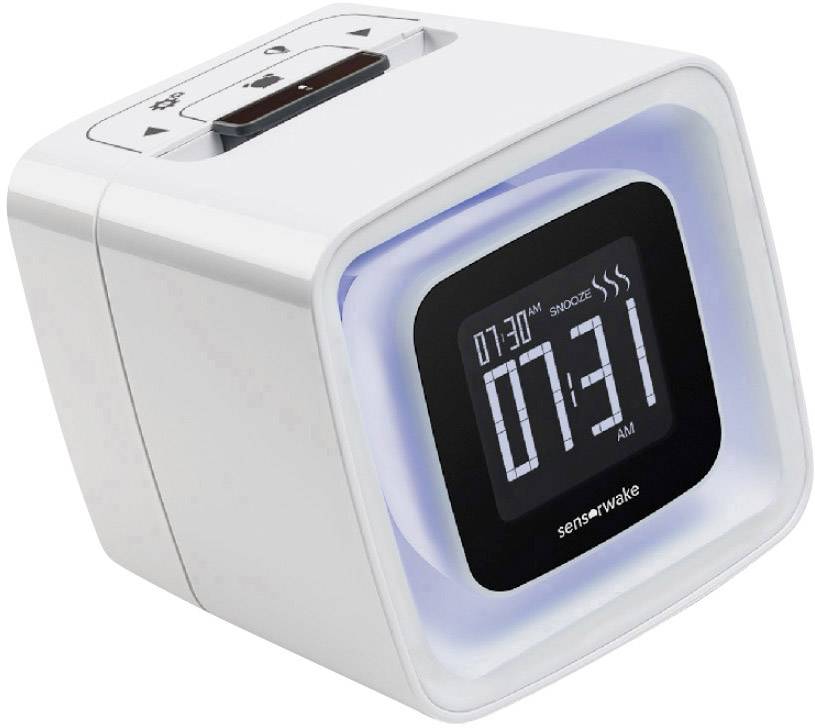 Sensorwake AL_CLK_201_EU Quarz Wecker Weiß Alarmzeiten 1