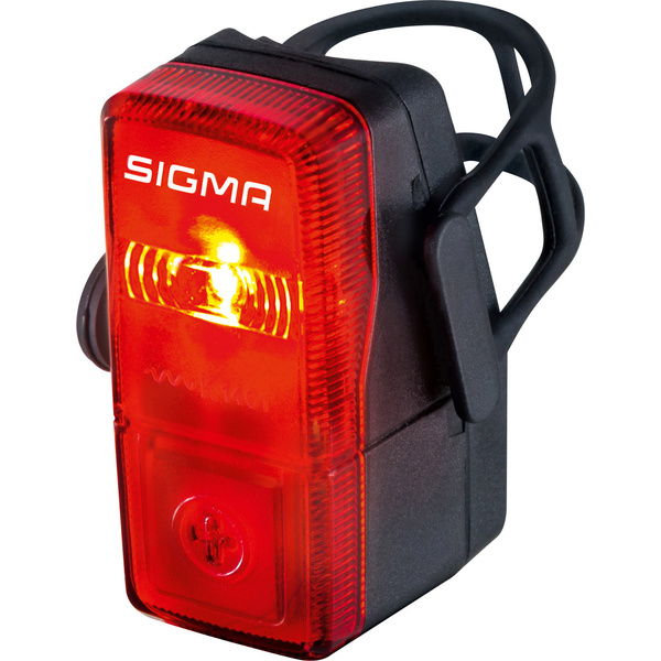 Sigma Fahrrad-Rücklicht CUBIC batteriebetrieben Rot, Schwarz