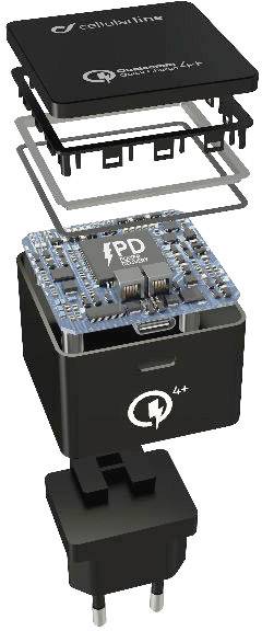 Cellularline Power-Kit PD 30W ACHKITQC4TYCK USB-Ladegerät Steckdose Ausgangsstrom (max.) 3000 mA 1 x USB-C® Buchse USB Power Delivery (USB-PD)