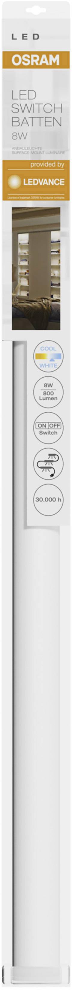 LEDVANCE LED Switch Batten L LED-Unterbauleuchte LED LED fest eingebaut 8W Neutralweiß Weiß