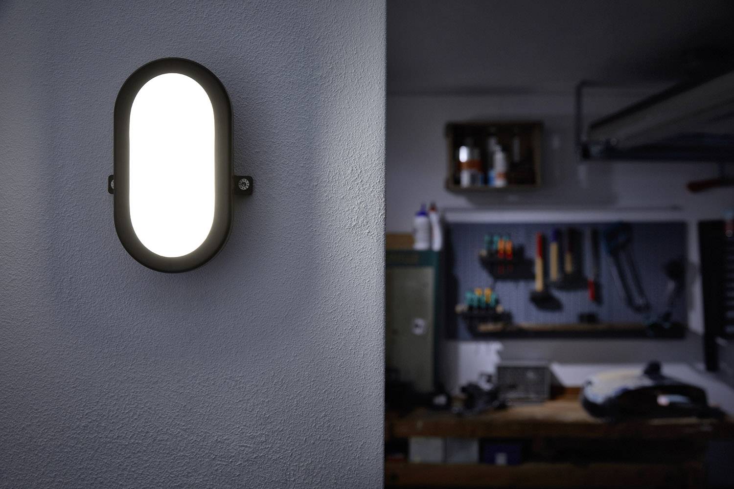 LEDVANCE LED BULKHEAD (EU) L LED-Feuchtraumleuchte LED 5.5W Kaltweiß Weiß