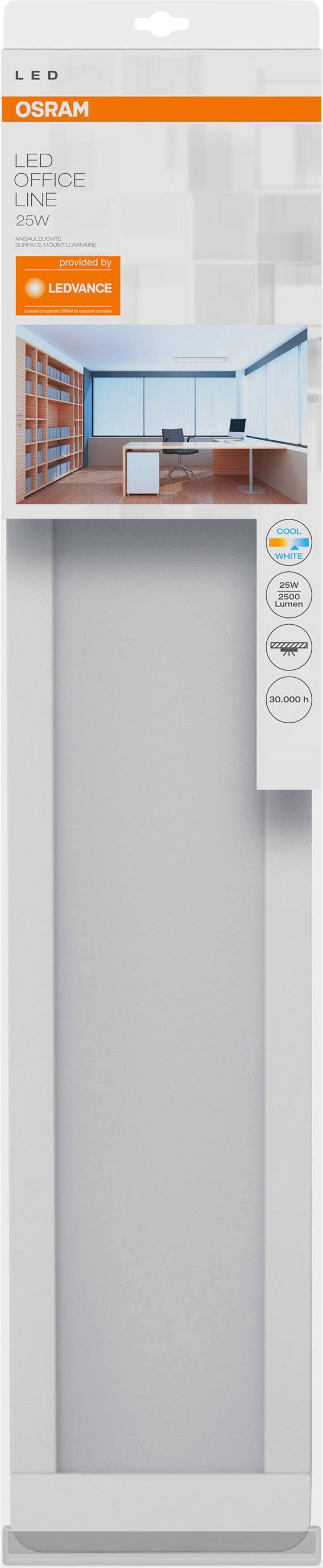 LEDVANCE 4058075271463 LED Office Line L LED-Deckenleuchte 25W