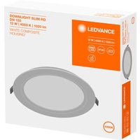 LEDVANCE 4058075079052 DOWNLIGHT SLIM ROUND (EU) LED-Einbauleuchte LED LED fest eingebaut 12W Weiß LEDVANCE 4058075079052 DOWNLIGHT SLIM ROUND (EU) LED-Einbauleuchte LED LED fest eingebaut 12W Weiß