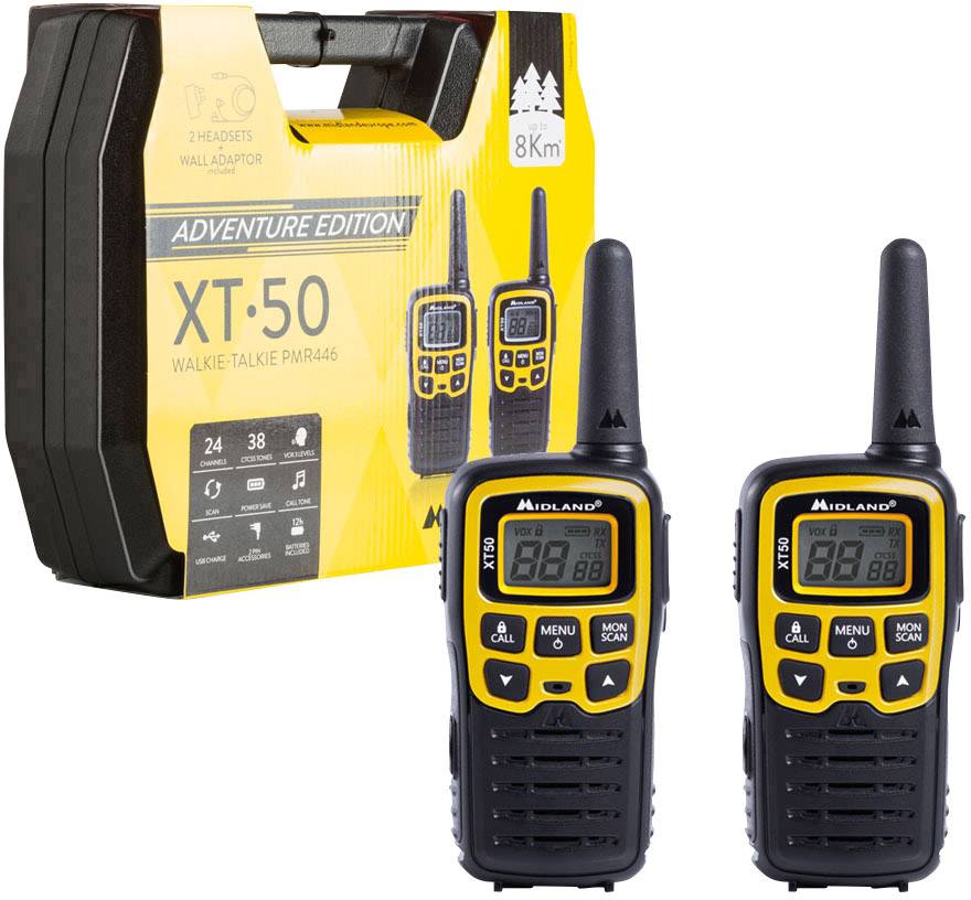 Midland XT50 Adventure C1178.S2 PMR-Handfunkgerät 4er Set