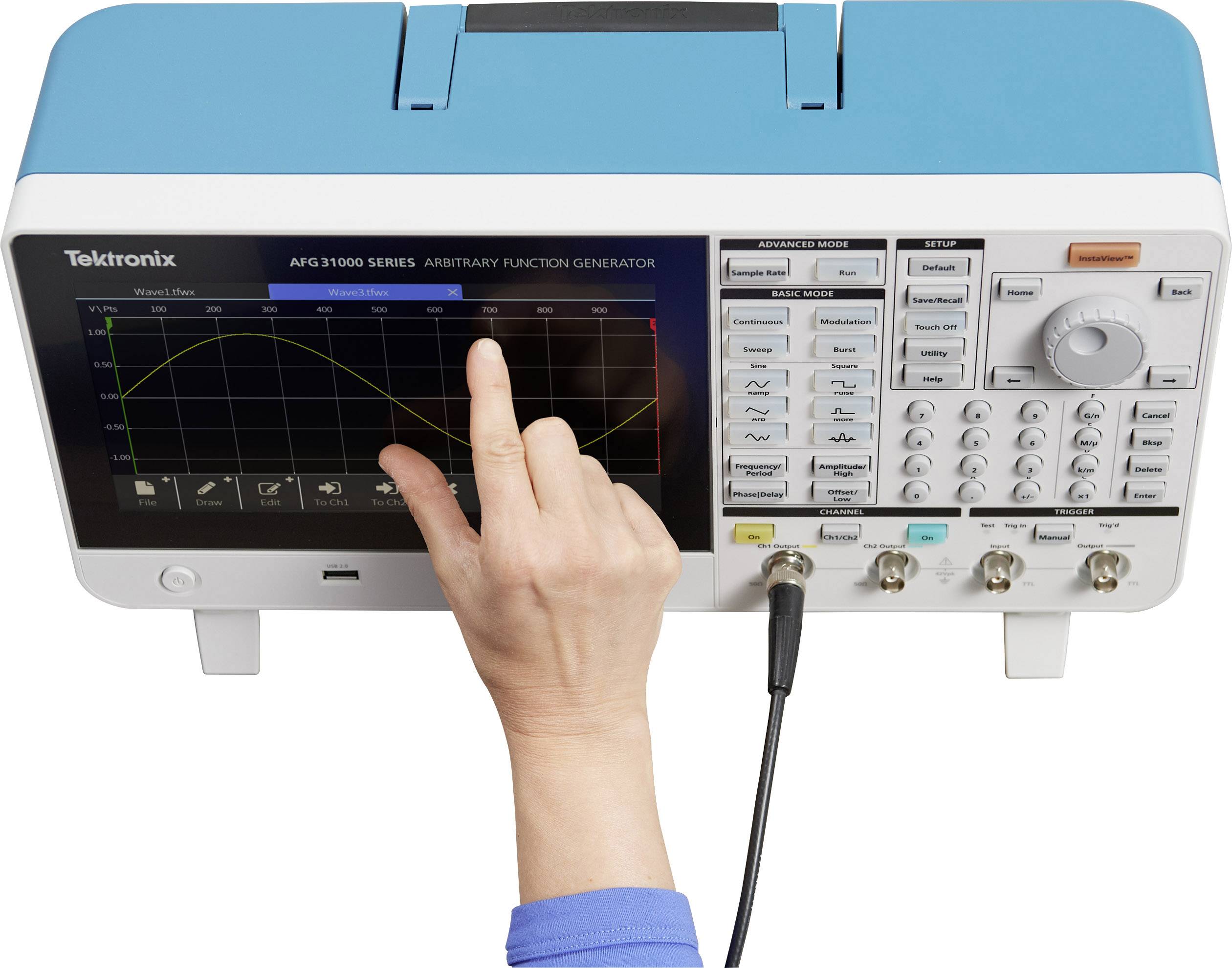Tektronix AFG31101 Funktionsgenerator netzbetrieben 0.000001Hz - 100MHz 1-Kanal Arbiträr, Dreieck, Puls, Rauschen, Rechteck, Sinus