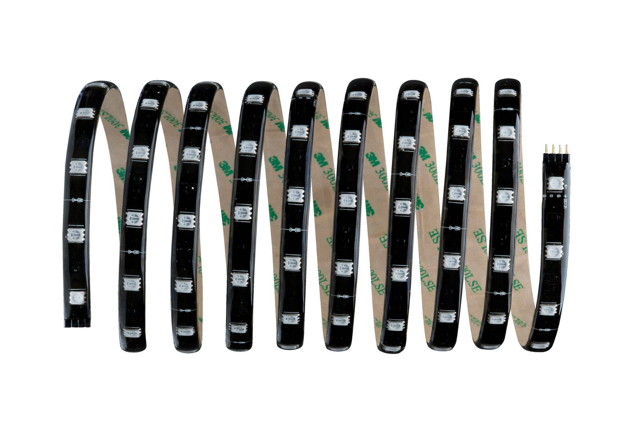 Paulmann Lights and Sound Comfort 70956 LED-Streifen-Komplettset mit Stecker 12V 3m RGB 1St.