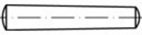TOOLCRAFT TO-5363205 Kegelstift 8mm Edelstahl A1 10St.