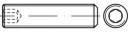 TOOLCRAFT TO-5369562 Gewindestift M3 2 mm Edelstahl A1, A2 50 St.