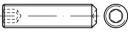 TOOLCRAFT TO-5371221 Gewindestift M20 25 mm Edelstahl A1, A2 10 St.