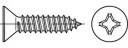 TOOLCRAFT TO-5378337 Senkblechschrauben 16mm Kreuzschlitz Phillips DIN 7982 Edelstahl A2 100St.