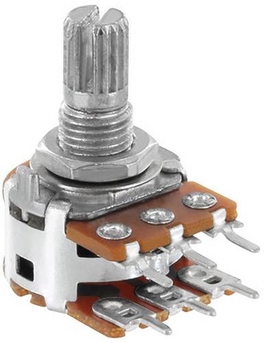 Alpha RV16A01F20KB10KM Dreh-Potentiometer Stereo 0.2W 10kΩ 1St.