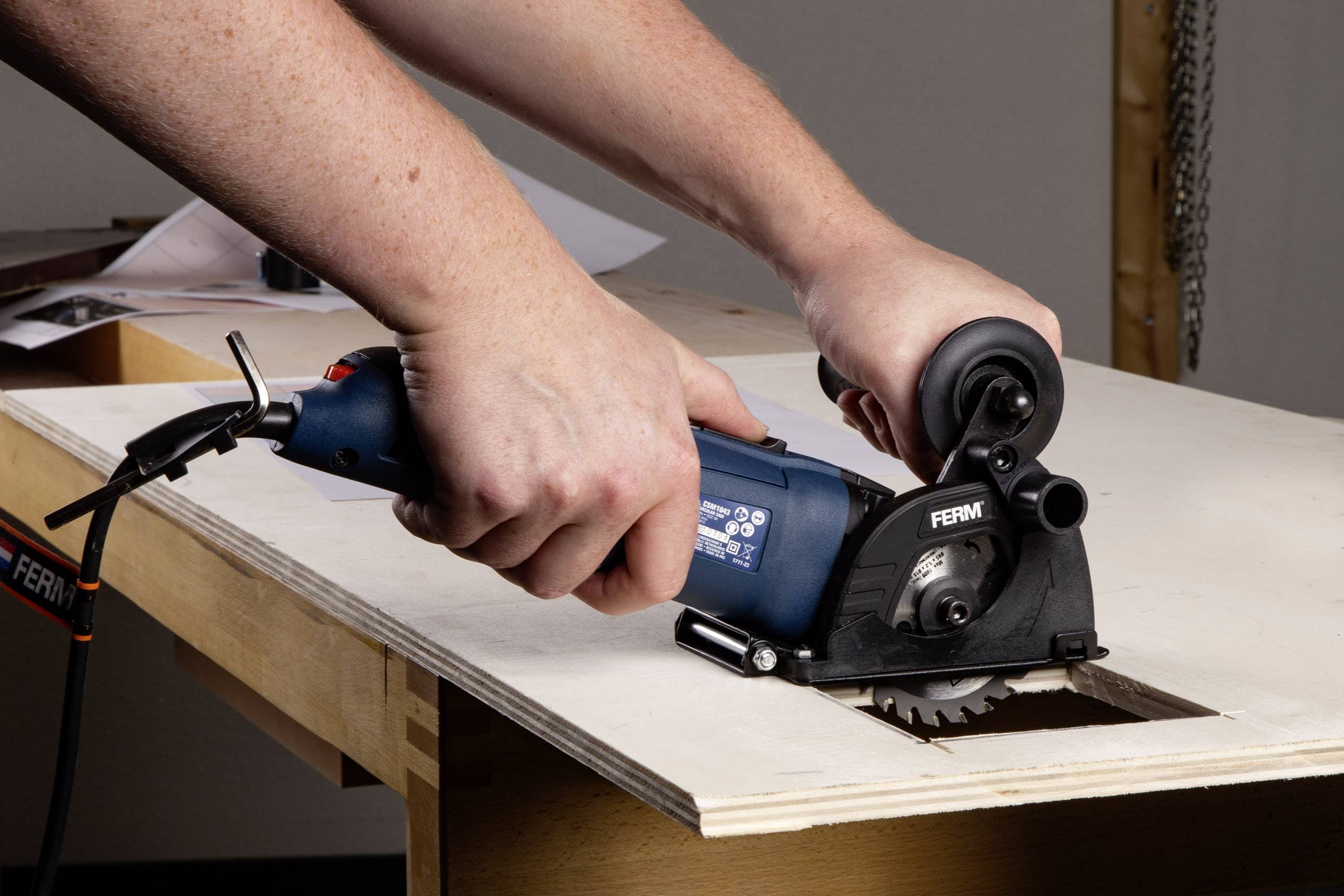 Ferm CSM1043 Mini-Handkreissäge 500 W