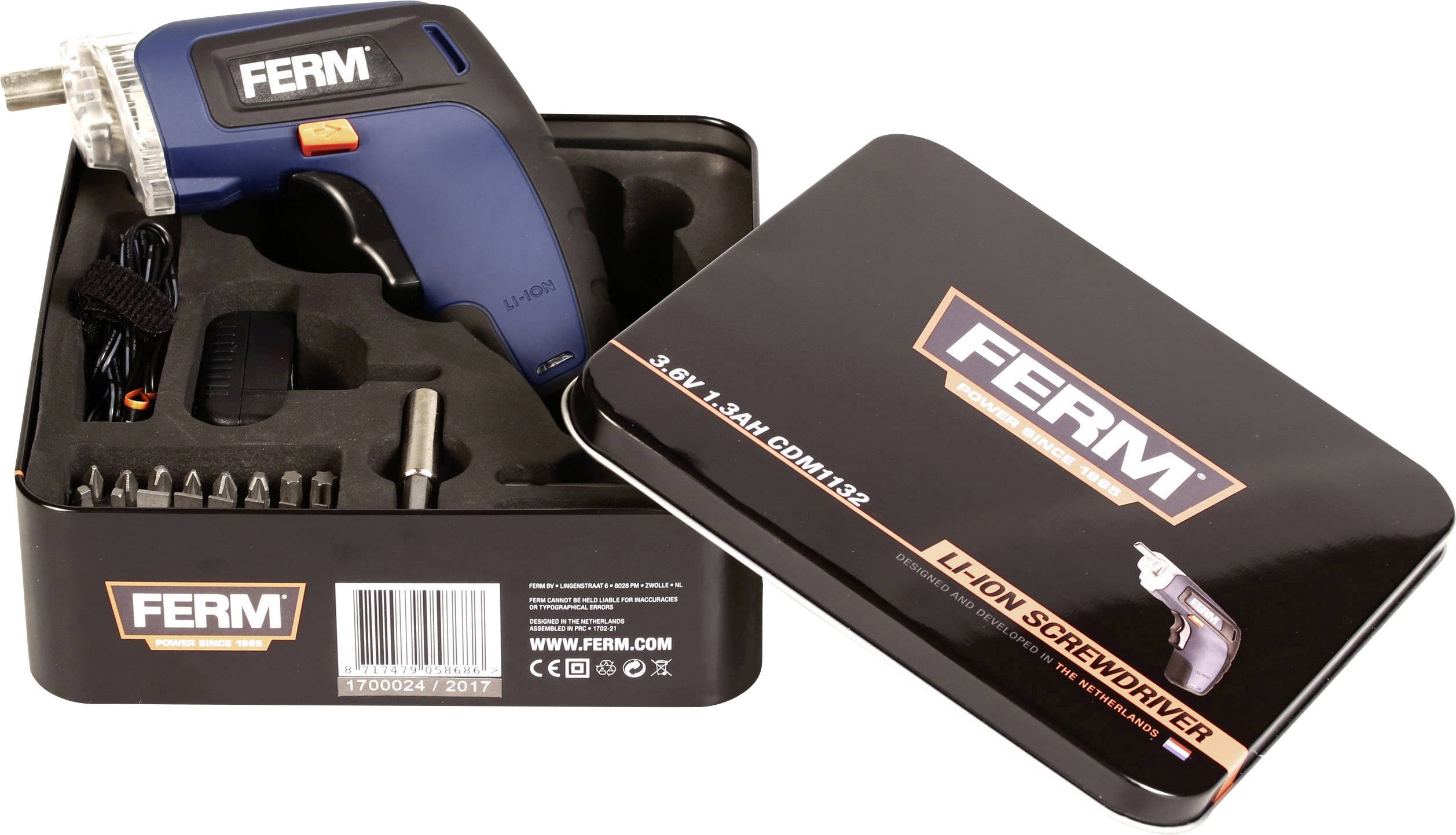 Ferm CDM1132 CDM1132 Akku-Schrauber 3.6V 1.3Ah Li-Ion