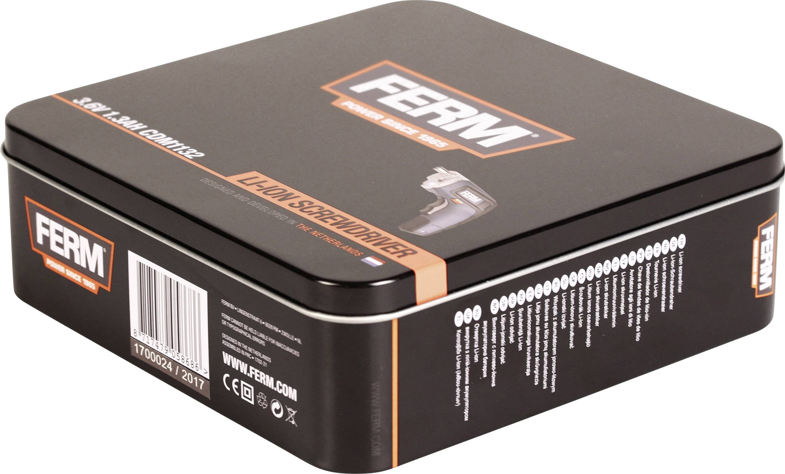 Ferm CDM1132 CDM1132 Akku-Schrauber 3.6V 1.3Ah Li-Ion