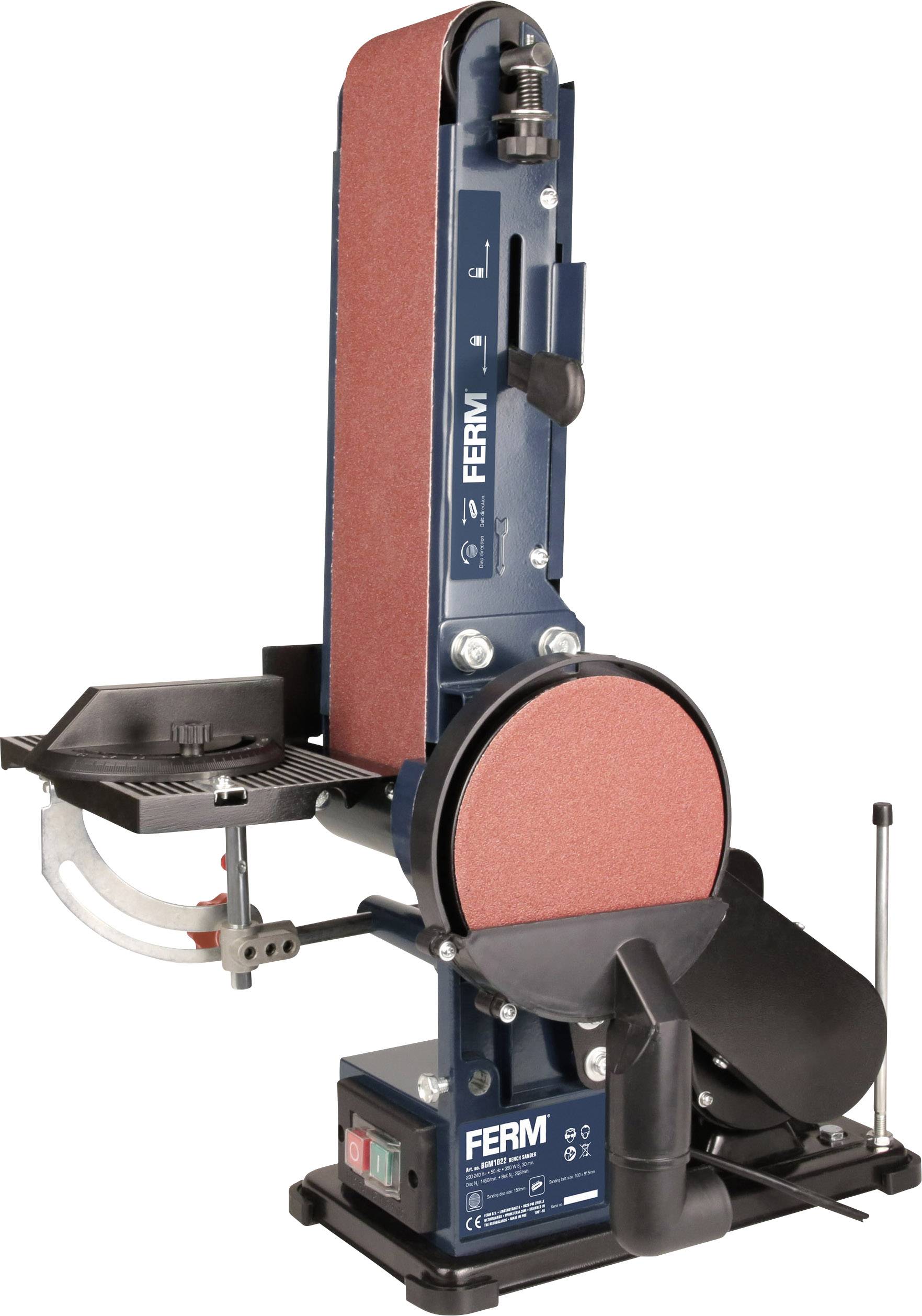 Ferm BGM1022 BGM1022 Bandschleifer 350 W Band-Breite 100 mm Band-Länge 915 mm