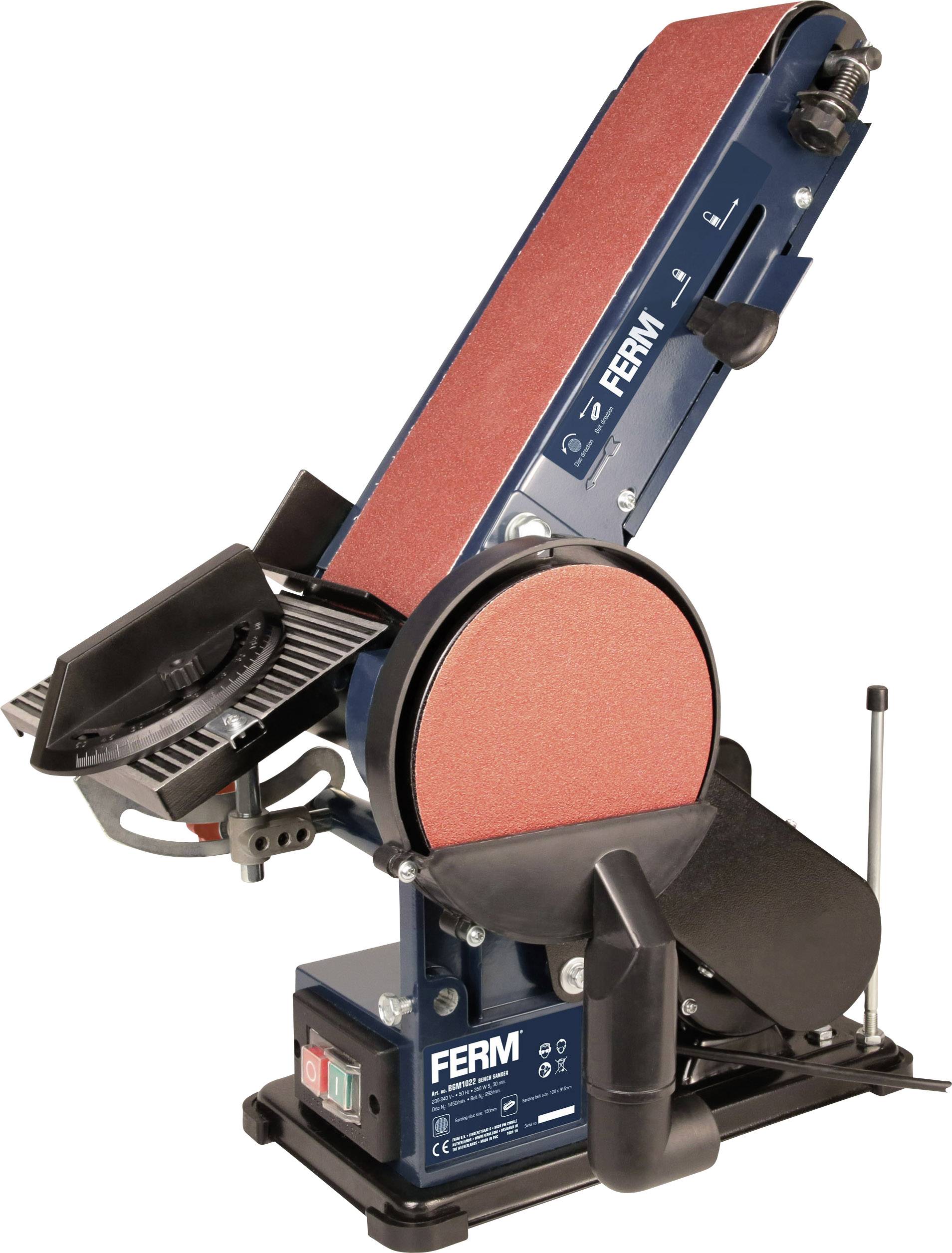 Ferm BGM1022 BGM1022 Bandschleifer 350 W Band-Breite 100 mm Band-Länge 915 mm