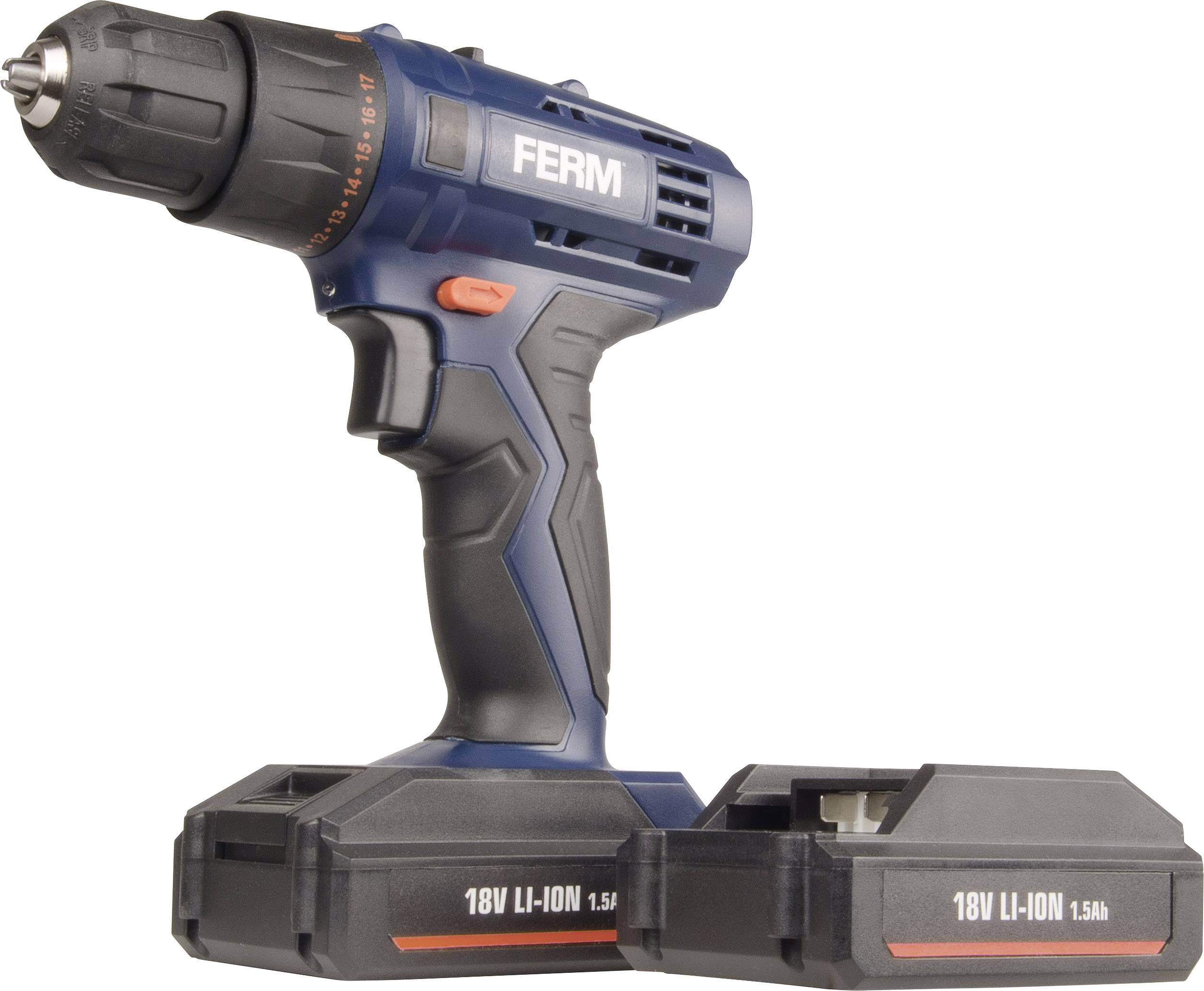 Ferm CDM1120 CDM1120 Akku-Bohrschrauber 18V 1.5Ah Li-Ion