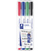 Staedtler 301 WP4 Lumocolor whiteboard pen 301 Whiteboardmarker Schwarz, Rot, Blau, Grün 4St.