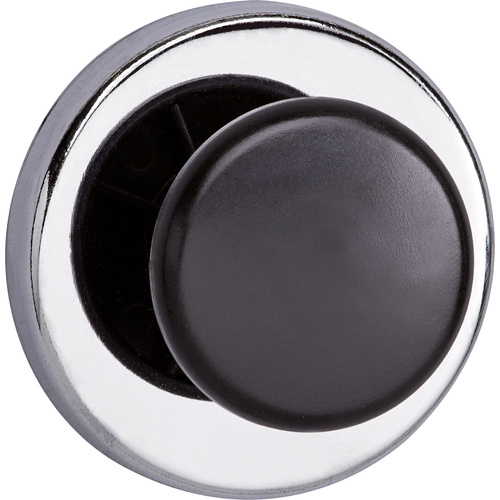 Maul Kraftmagnet (Ø x H) 67mm x 33mm rund, mit Griffknopf Silber, Schwarz 1 St. 6155096