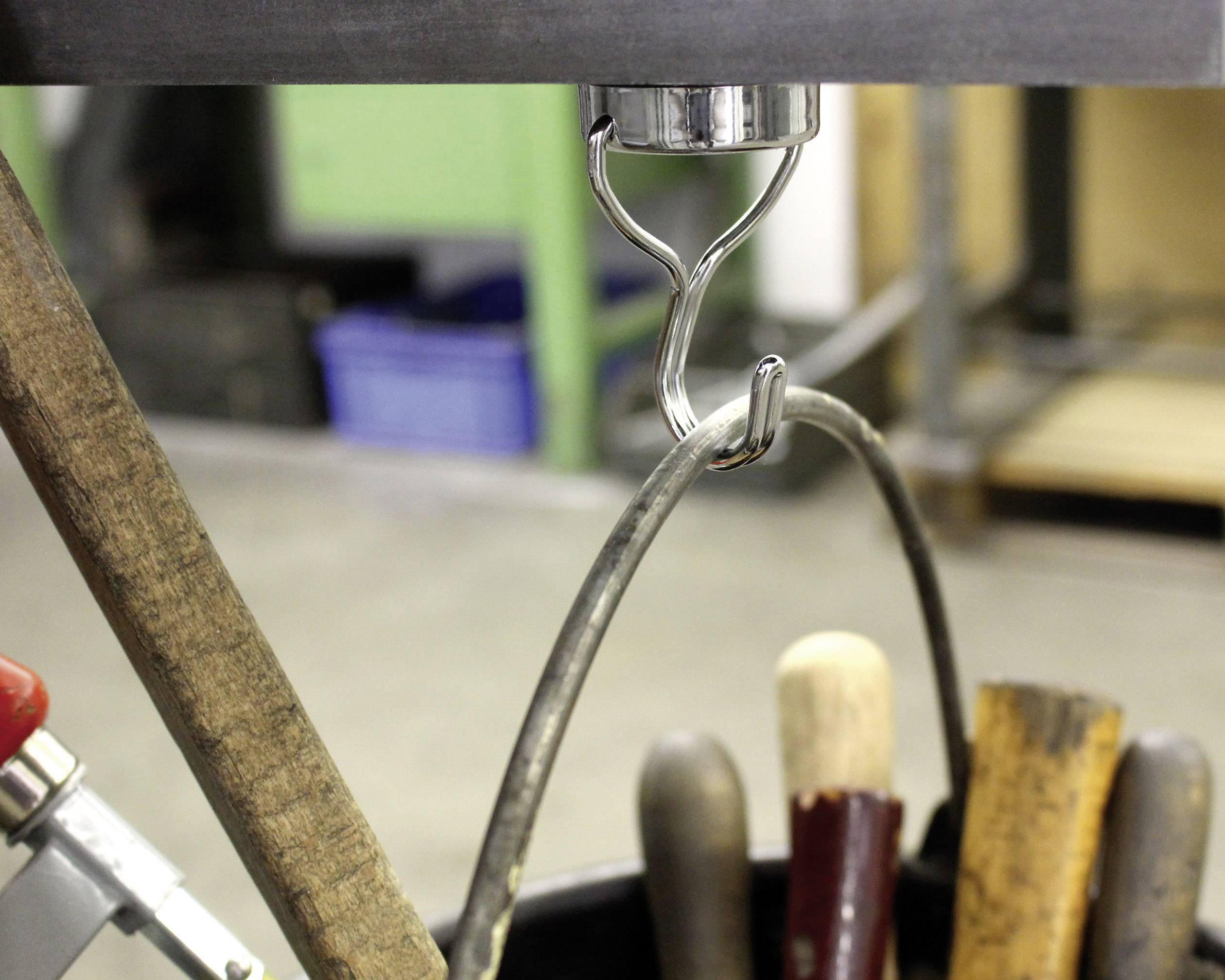 Maul Neodym Magnet (Ø x H) 38.5mm x 55mm rund, mit Haken Silber 1 St. 6155696