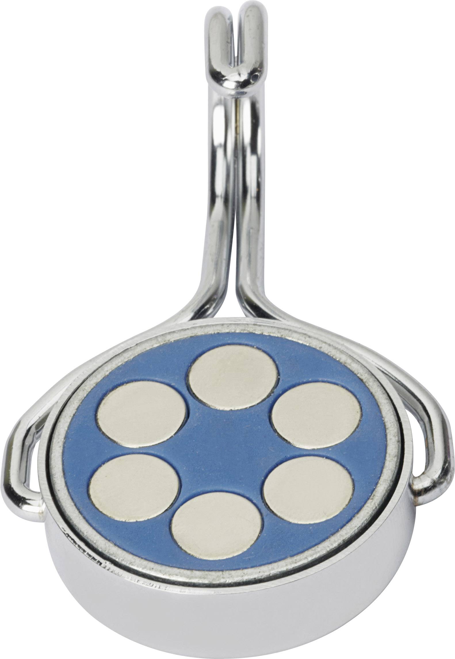 Maul Neodym Magnet (Ø x H) 38.5mm x 55mm rund, mit Haken Silber 1 St. 6155696