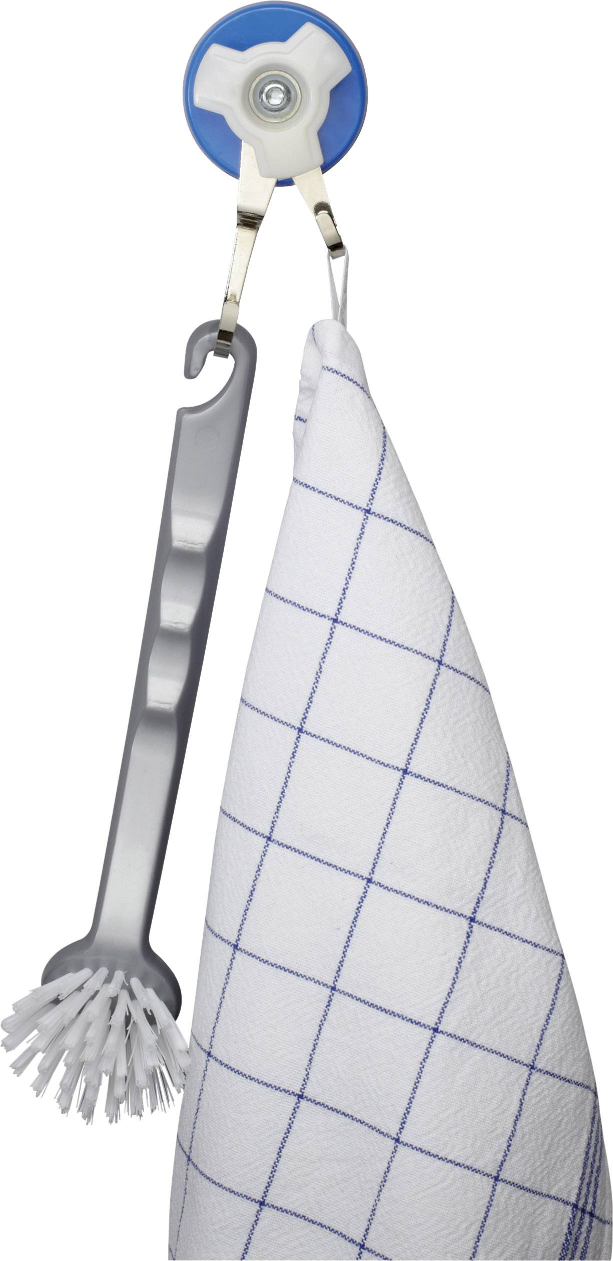 Maul Magnet (Ø x H) 56 mm x 40 mm rund, mit Doppelhaken Blau, Silber 1 St. 6155935