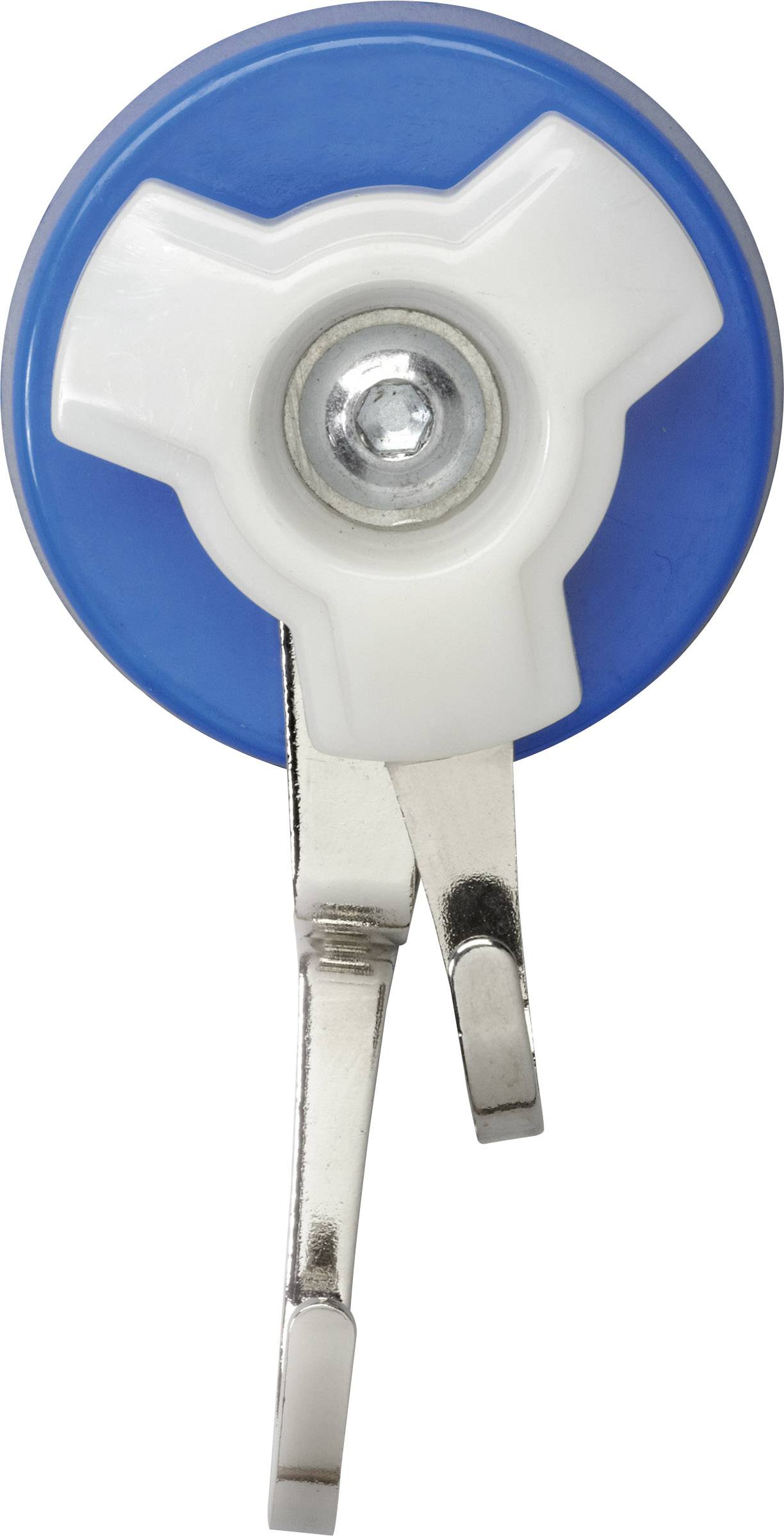 Maul Magnet (Ø x H) 56 mm x 40 mm rund, mit Doppelhaken Blau, Silber 1 St. 6155935