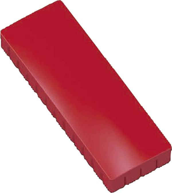 Maul Magnet MAULsolid (B x H x T) 54 x 19 x 9 mm rechteckig Rot 10 St. 6165025