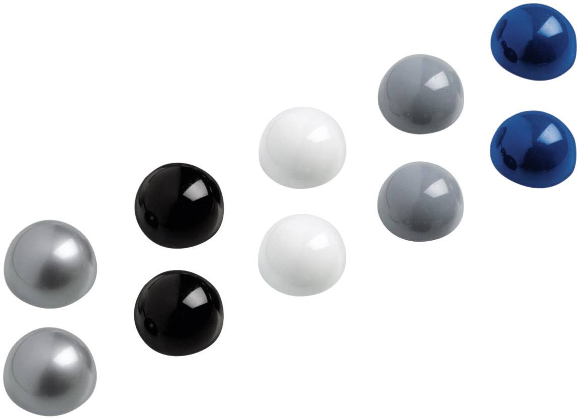 Maul Magnet (Ø) 30 mm Kugel Weiß, Silber, Grau, Blau, Schwarz 10 St. 6166099