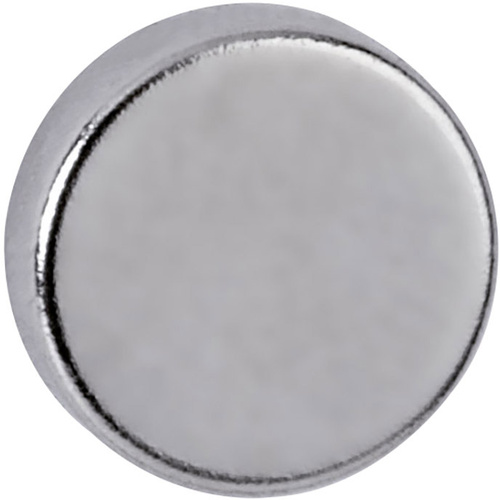 Maul Aimant Néodyme (Ø x H) 10 mm x 3 mm disque argent 10 pc(s) 6166396