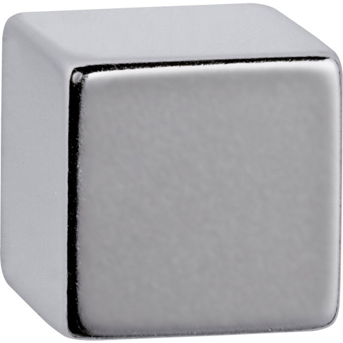 Maul Neodym Magnet (B x H x T) 15 x 15 x 15mm Würfel Silber 1 St. 6169396