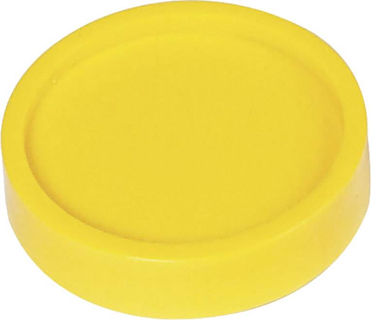 Maul Magnet (Ø x H) 30 mm x 8.4 mm rund Gelb 10 St. 6172313