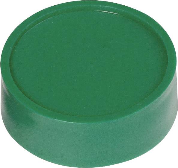 Maul Magnet (Ø x H) 34 mm x 13.8 mm rund Grün 10 St. 6173355
